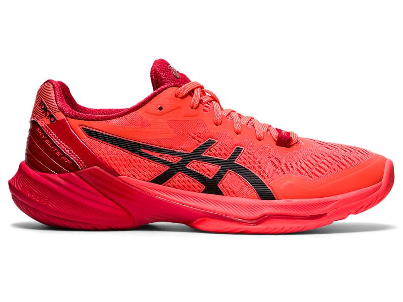 Sapatos De Voleibol Asics SKY ELITE FF 2 TOKYO Mulher Vermelhas, 4133A686.330